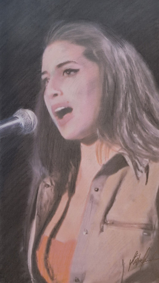 Back to Black, portrait of Amy Winehouse