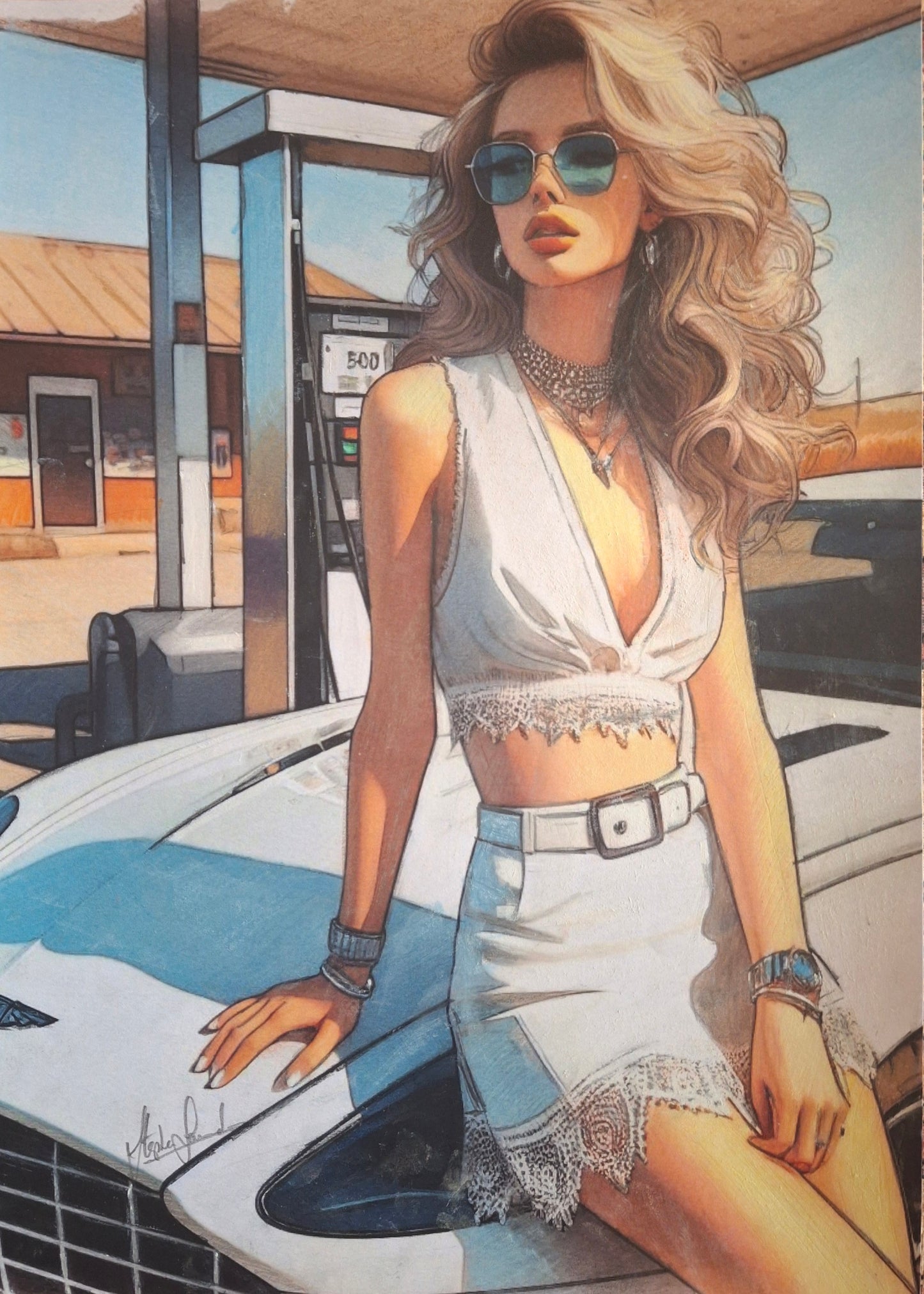 Aston Martin Pin-up girl