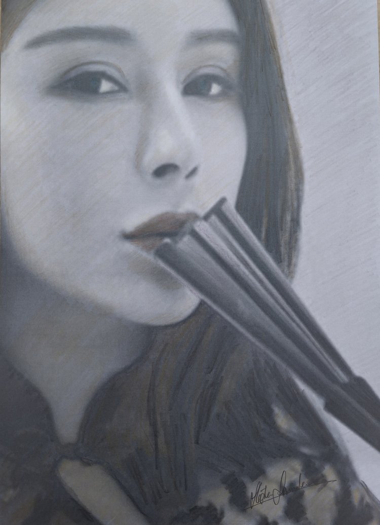Portrait of a Japanese model