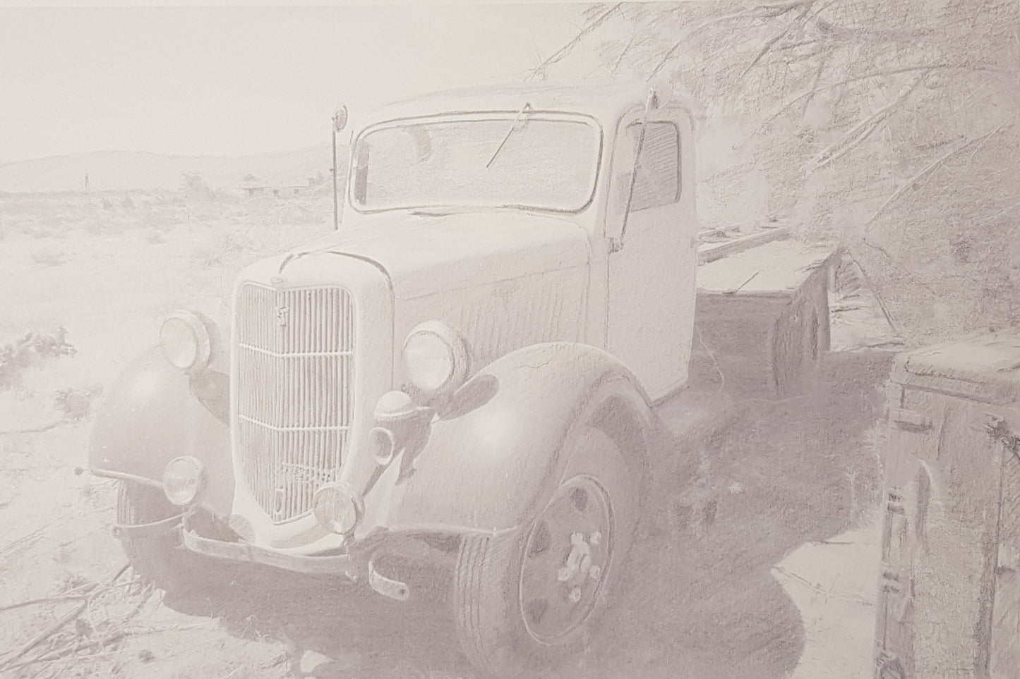 Old Ford V8 truck