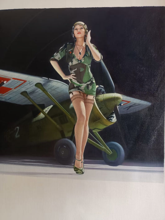 The Hangar, Oil on canvas