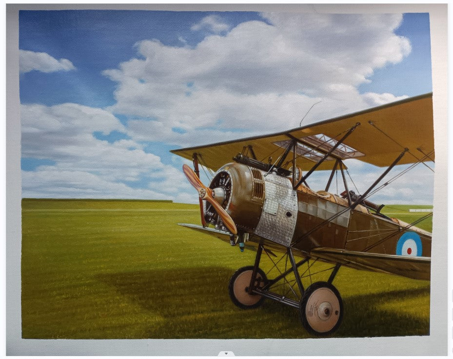 Sopwith Camel, Oil on canvas