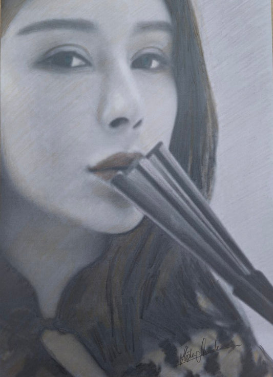 Portrait of a Japanese model